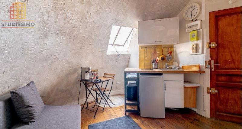 Studio meublé 16m² Paris 16e Passy - Loué, dernier étage - Photo 2