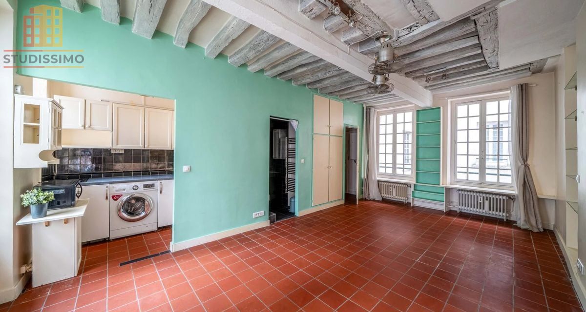 Studio 33m² Paris 5e - Balcon - Photo 1