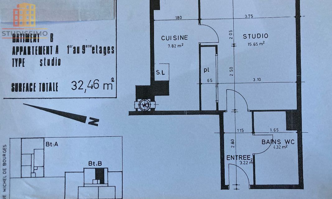 Appartement 32m² Paris 20e - Photo 1