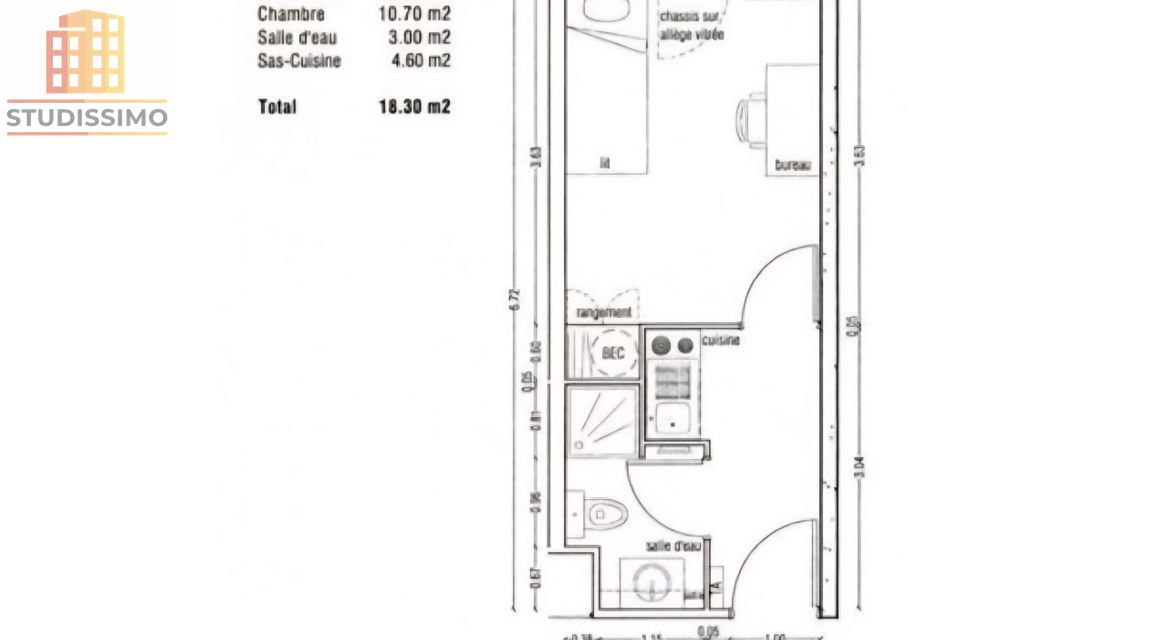 Appartement 19m² Saint-Denis - Photo 2