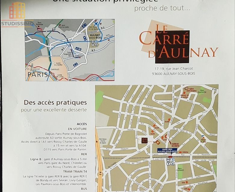 T1 33m² Aulnay-sous-Bois - Photo 2