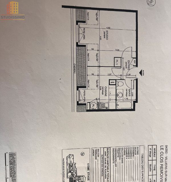 Studio 31m² Villiers-sur-Marne - Dernier étage - Photo 2