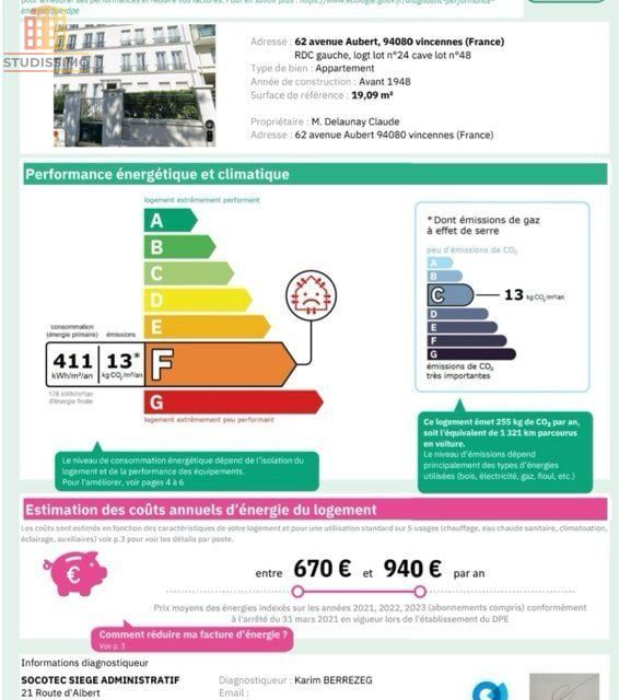 Studio 19m² Vincennes centre - Rez-de-jardin, lumineux - Photo 1