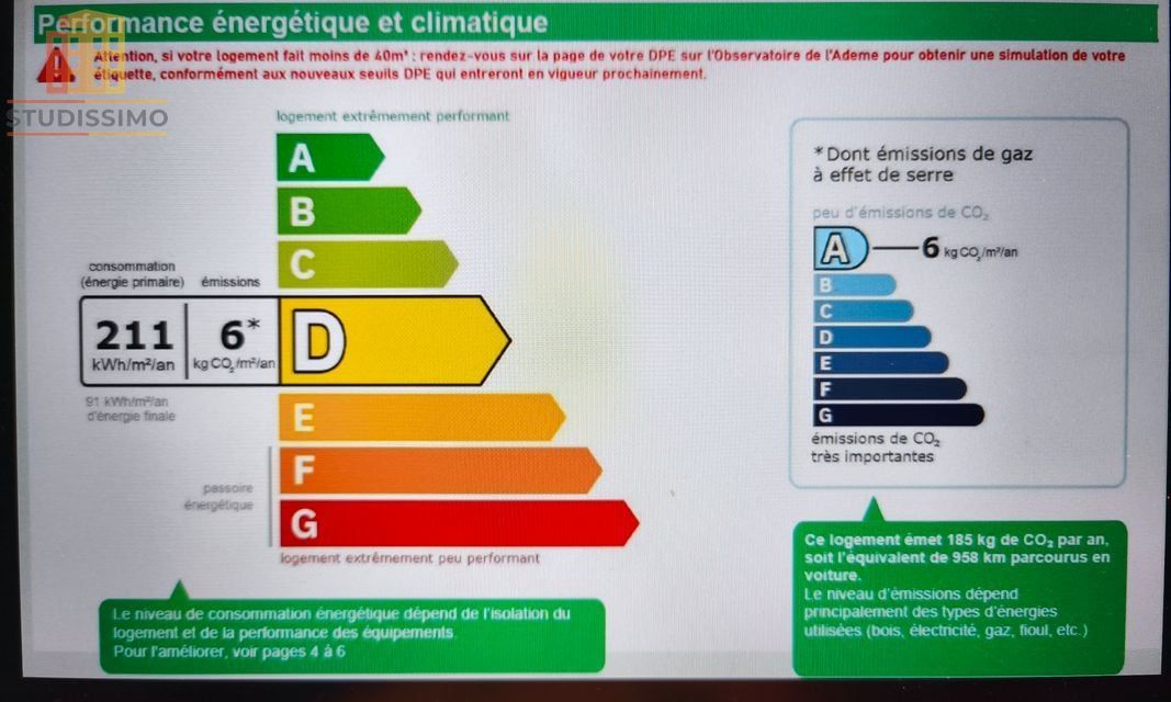Studio 28m² Chessy - Vue dégagée sur jardin, quartier calme - Photo 1