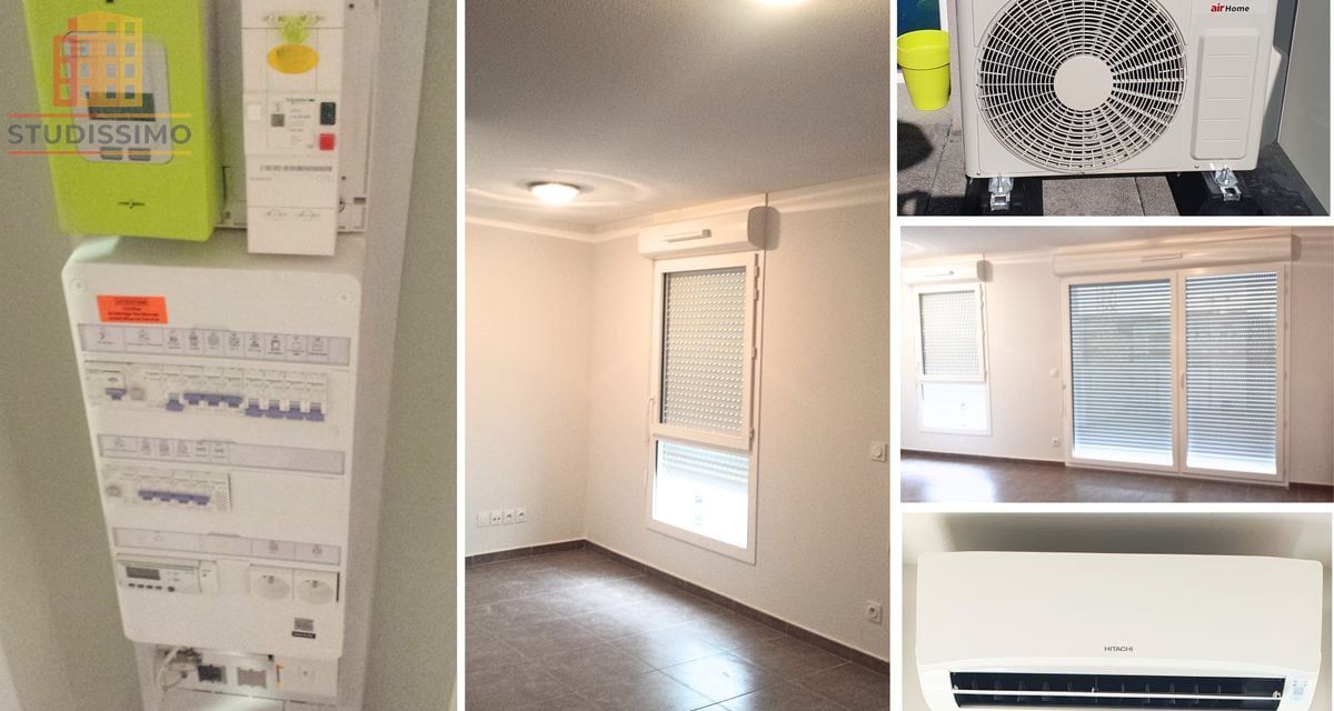 Studio 26m² Vaulx-en-Velin - Climatisé, dernier étage avec garage - Photo 2