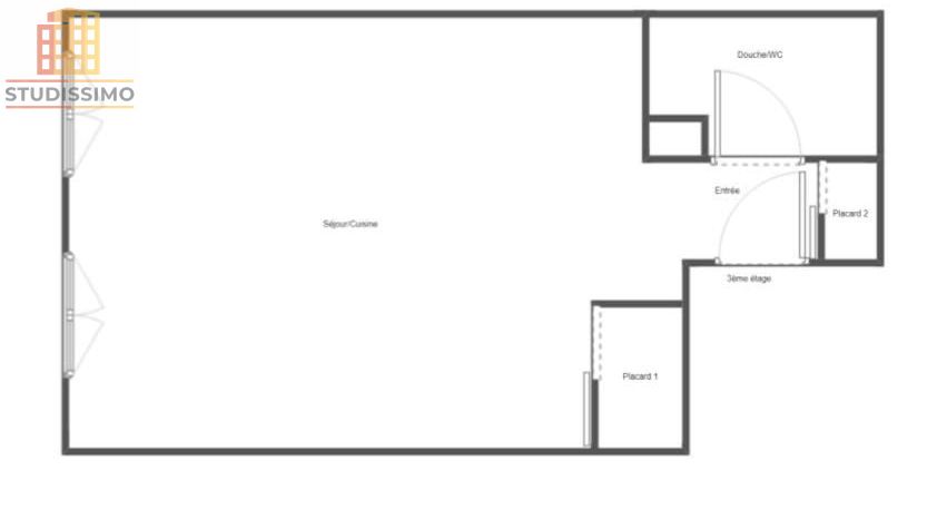 Studio 32m² Lyon 3e Montchat - Photo 2