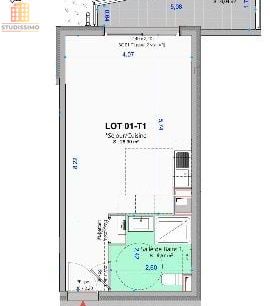 T1 33m² Le Tholonet - Neuf, terrasse 6m² - Photo 2