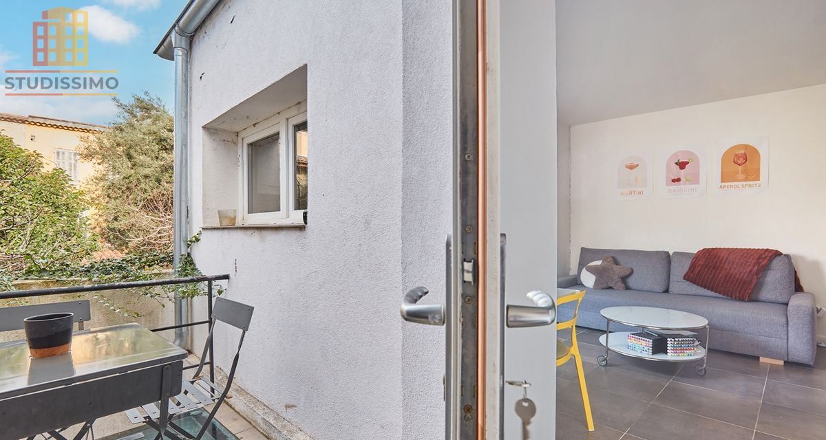 Studio meublé 20m² Aix-en-Provence - Terrasse - Photo 4