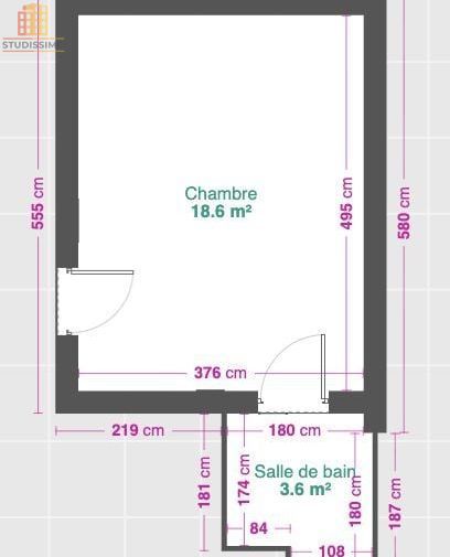 Studio 22m² Marseille 6e Rue Saint-Jacques - Photo 2