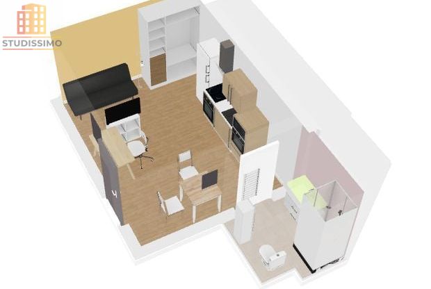 Studio 22m² Marseille 6e Rue Saint-Jacques - Photo 1