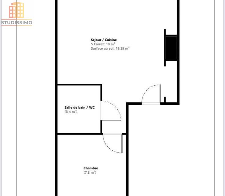 T1 29m² Puget-Théniers - À rénover - Photo 2