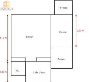 T1 23m² Nantes - Résidence senior - Photo 2