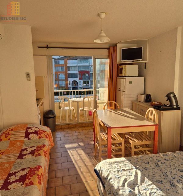 Studio 20m² Agde - Climatisé, piscine, vue lagon - Photo 2