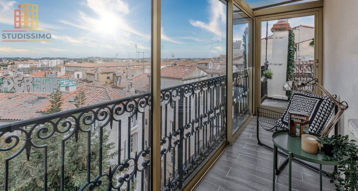 Studio 25m² Montpellier Écusson - Loggia, terrasse privée, vue exceptionnelle - Photo 6