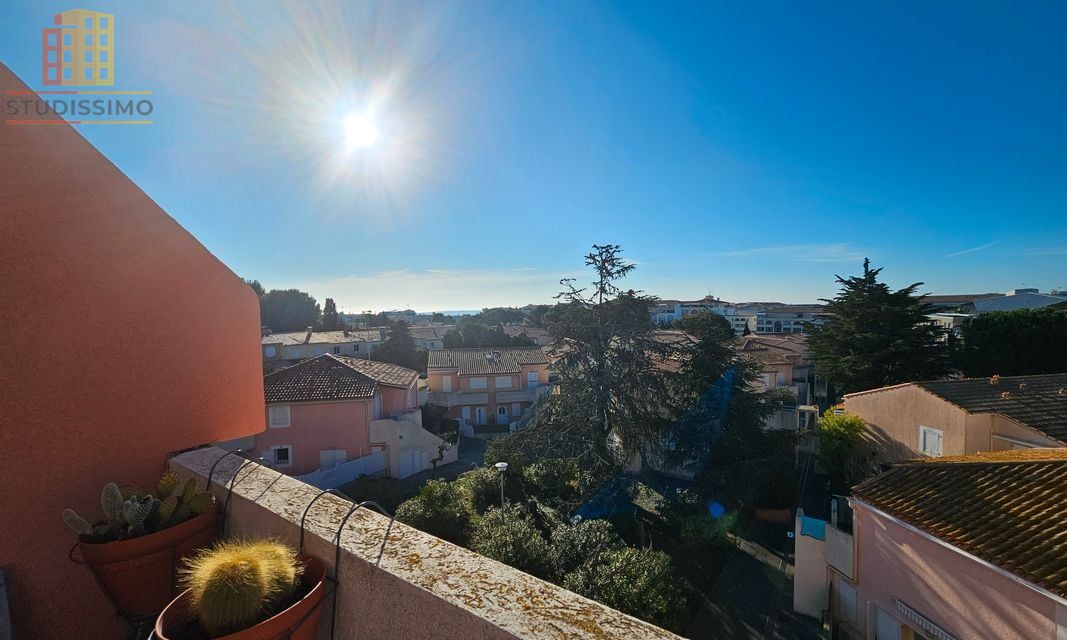 Studio cabine 21m² Sète - Terrasse, parking privatif - Photo 6