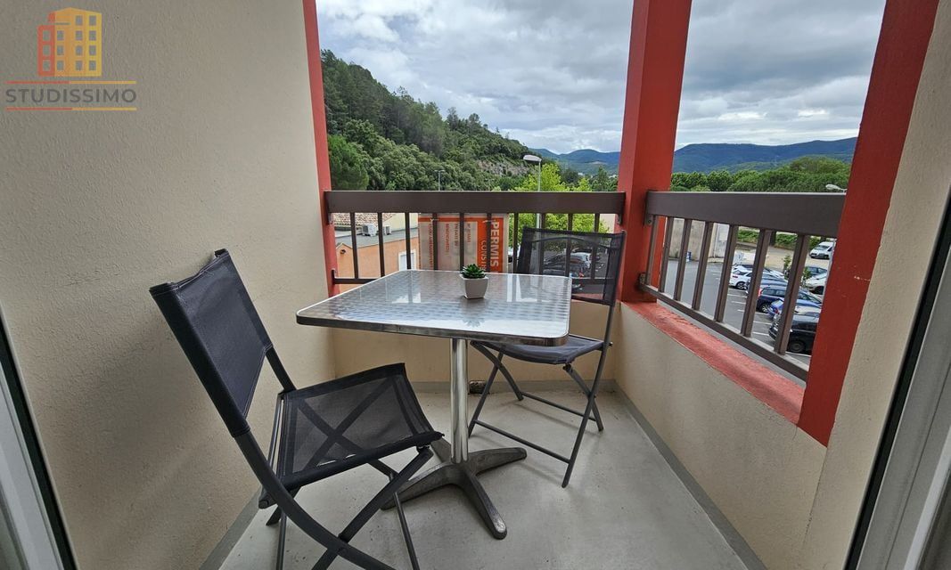 Studio meublé 16m² Lamalou-les-Bains - Balcon - Photo 2