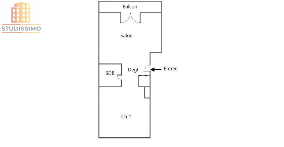 T1 bis 27m² Bordeaux Saint Nicolas - Balcon - Photo 5