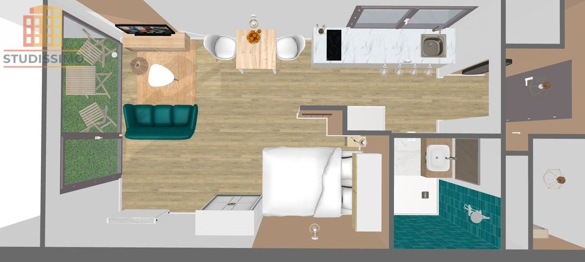 Appartement 26m² Grenoble 38100 - Refait à neuf, vue montagnes - Photo 2