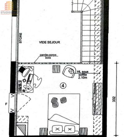 Studio duplex 34m² Rouen Châtelet - Parking, balcon - Photo 2