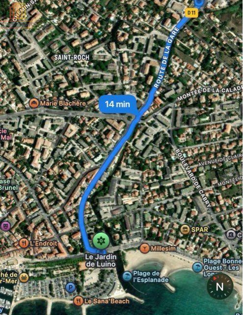 Studio 21m² Sanary-sur-Mer - Terrasse, sans vis-à-vis - Photo 1