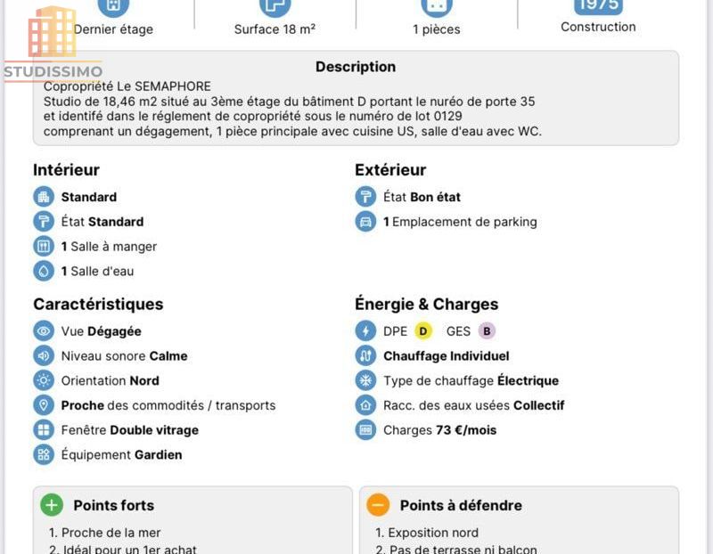 Studio 1 pièce 100m² Saint-Raphaël - À 100 m de la plage - Photo 2