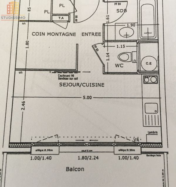 Studio 26m² Saint-Sorlin-d'Arves - Parking couvert fermé - Photo 2